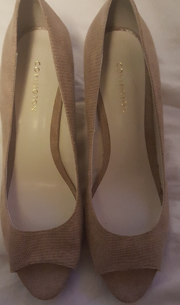 Croc Print Wedges